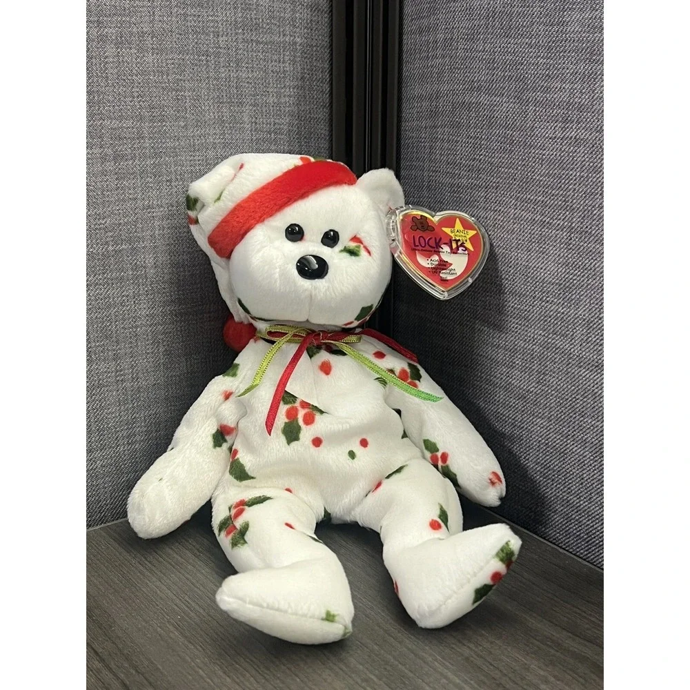 New, Clean and MINT Rare 1998 Holiday TEDDY Ty Beanie Baby PE Pellets